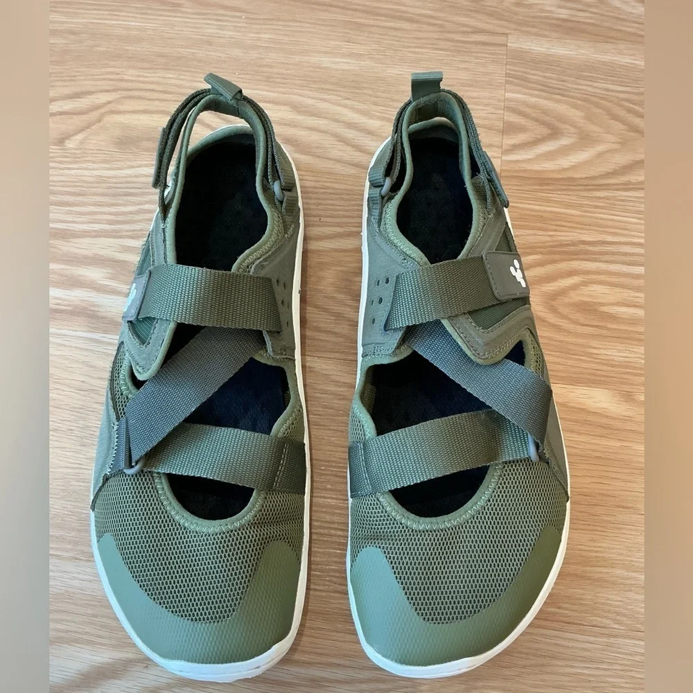 VivoBarefoot Tracker Hiking  Strappy Sandals in Olive Green Size EU 44